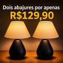 2 Abajures de Porcelana por R$129,90 (somente hoje)