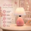 Abajur rosa para quarto de menina