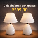 2 Abajur de cerâmica por R$99,90 (somente hoje)