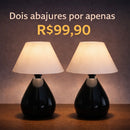 2 Abajur de cerâmica por R$99,90 (somente hoje)